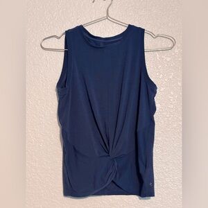 Athleta Navy Blue Tie Front Top - Girl L/12